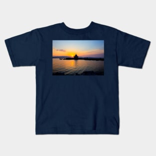 Argostoli lighthouse Sunset, Kefalonia Kids T-Shirt